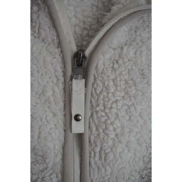 FREE COUNTRY Women’s Small Zip White Top Alpine Pile Fleece Vest Faux Fur - Picture 5 of 8